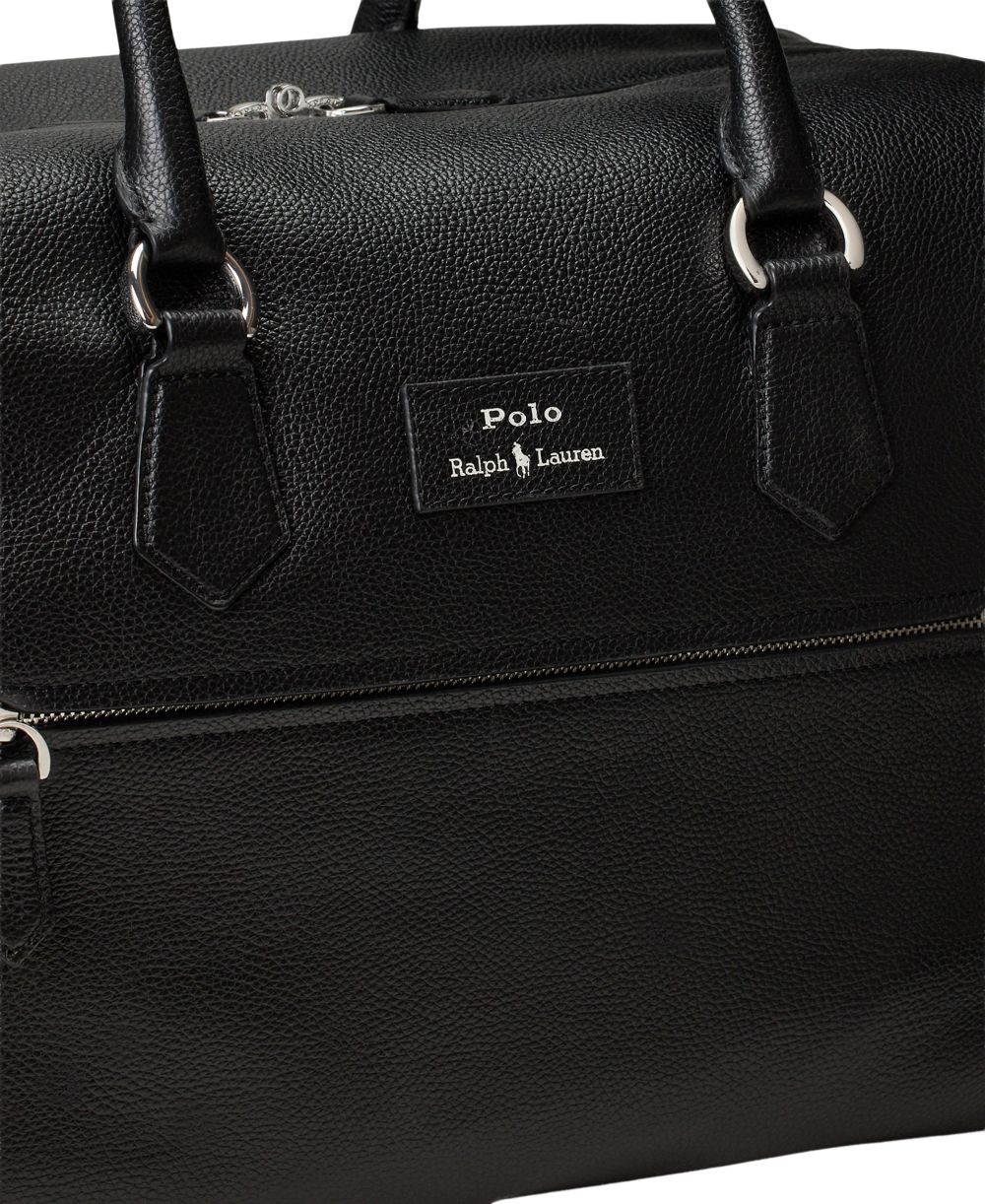 Men's Pebbled Leather Duffel Bag
