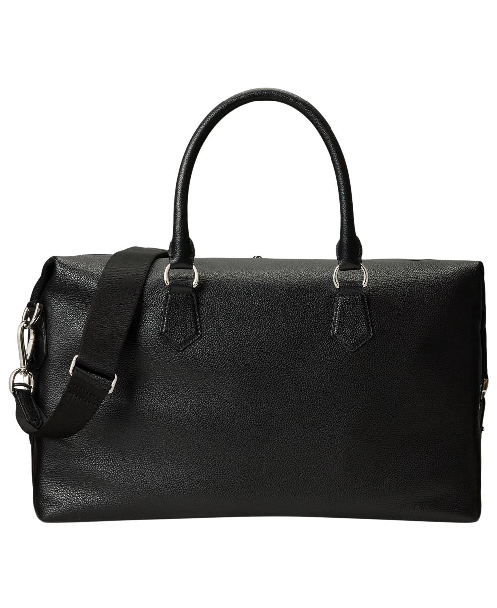 Men's Pebbled Leather Duffel Bag