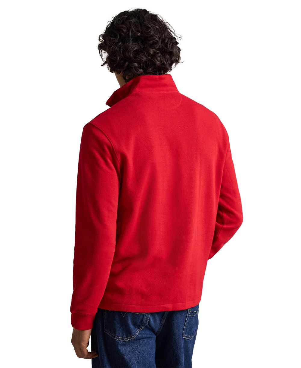 Men's Estate-Rib Cotton Quarter-Zip Sweater