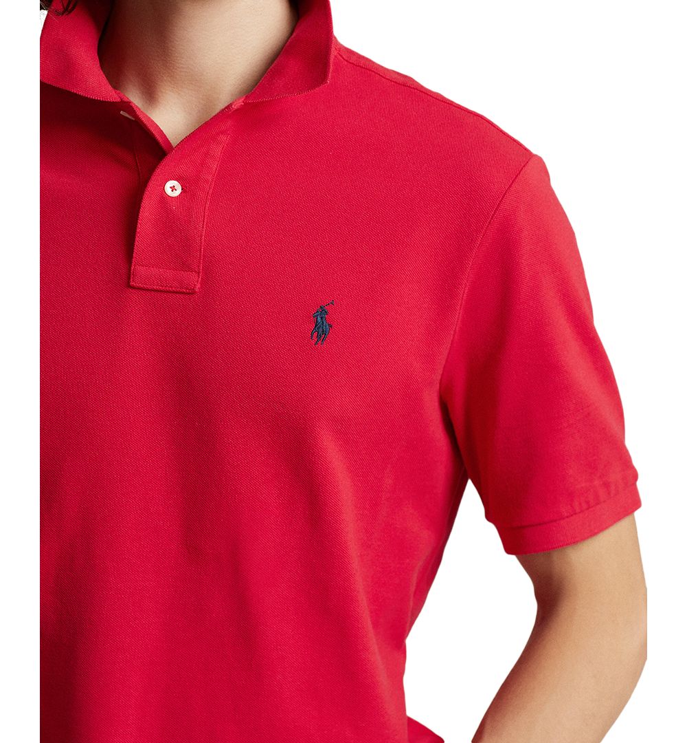 Men's Custom Slim-Fit Mesh Polo Shirt