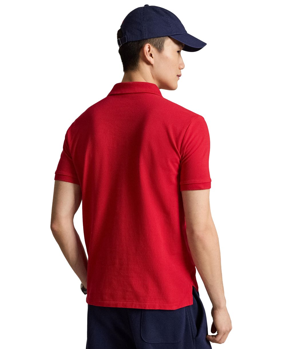 Men's Custom Slim-Fit Mesh Polo Shirt