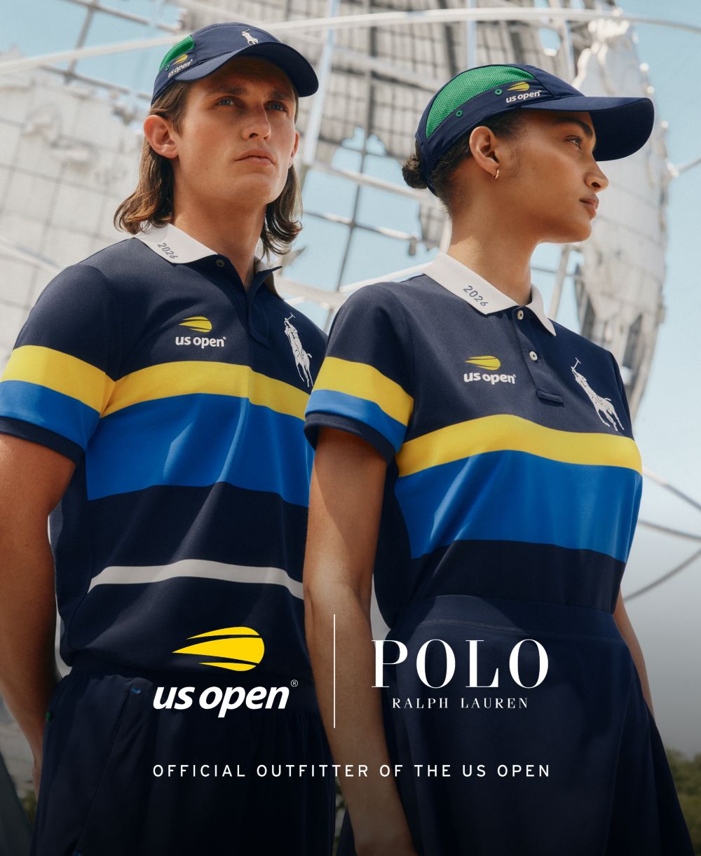 Men's US Open Ball Crew Stripe Polo Shirt