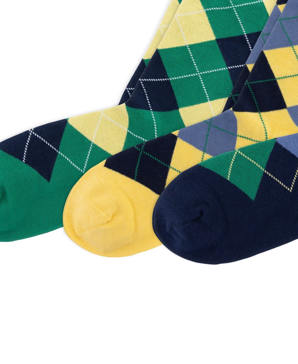 Men's 3-Pack Argyle Dress Socks