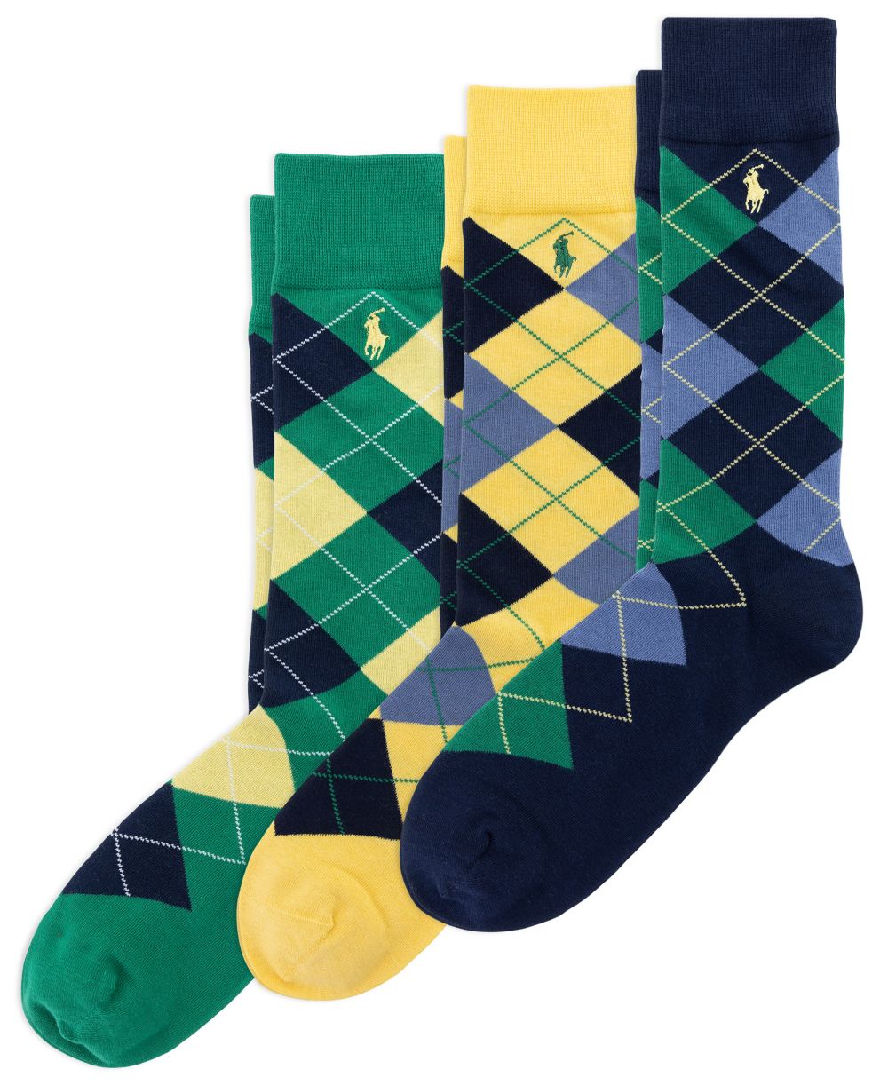 Men's 3-Pack Argyle Dress Socks