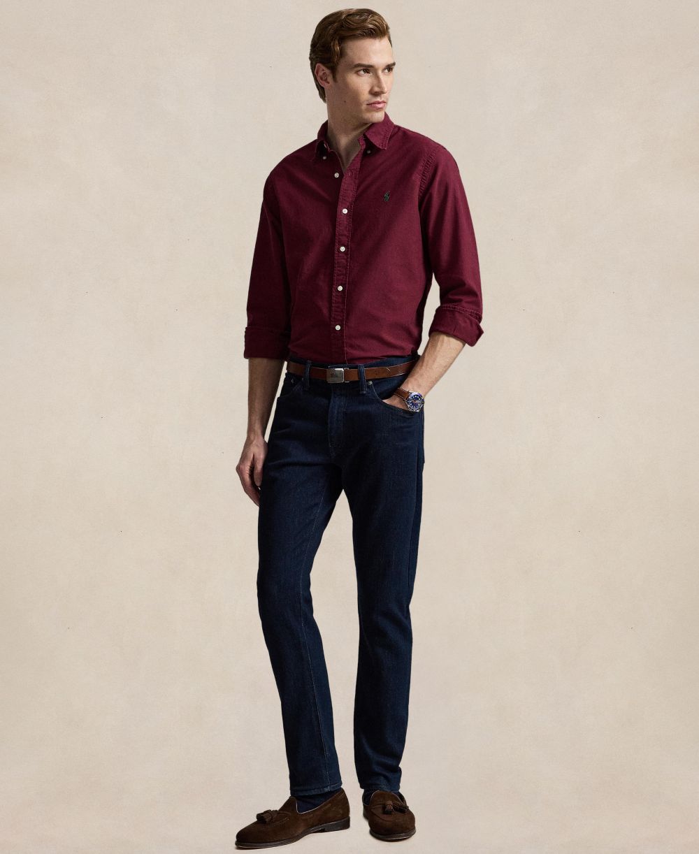 Men's Garment-Dyed Oxford Shirt