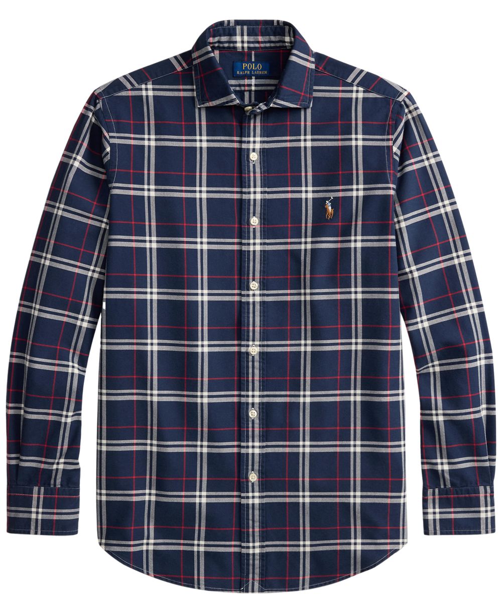 Men's Classic Fit Plaid Brushed Oxford Shirt