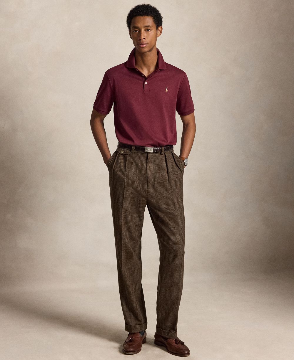 Men’s Slim-Fit Soft Cotton Polo Shirt