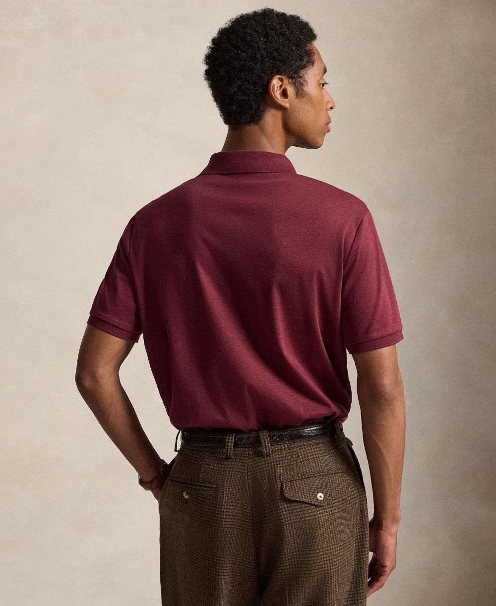 Men’s Slim-Fit Soft Cotton Polo Shirt