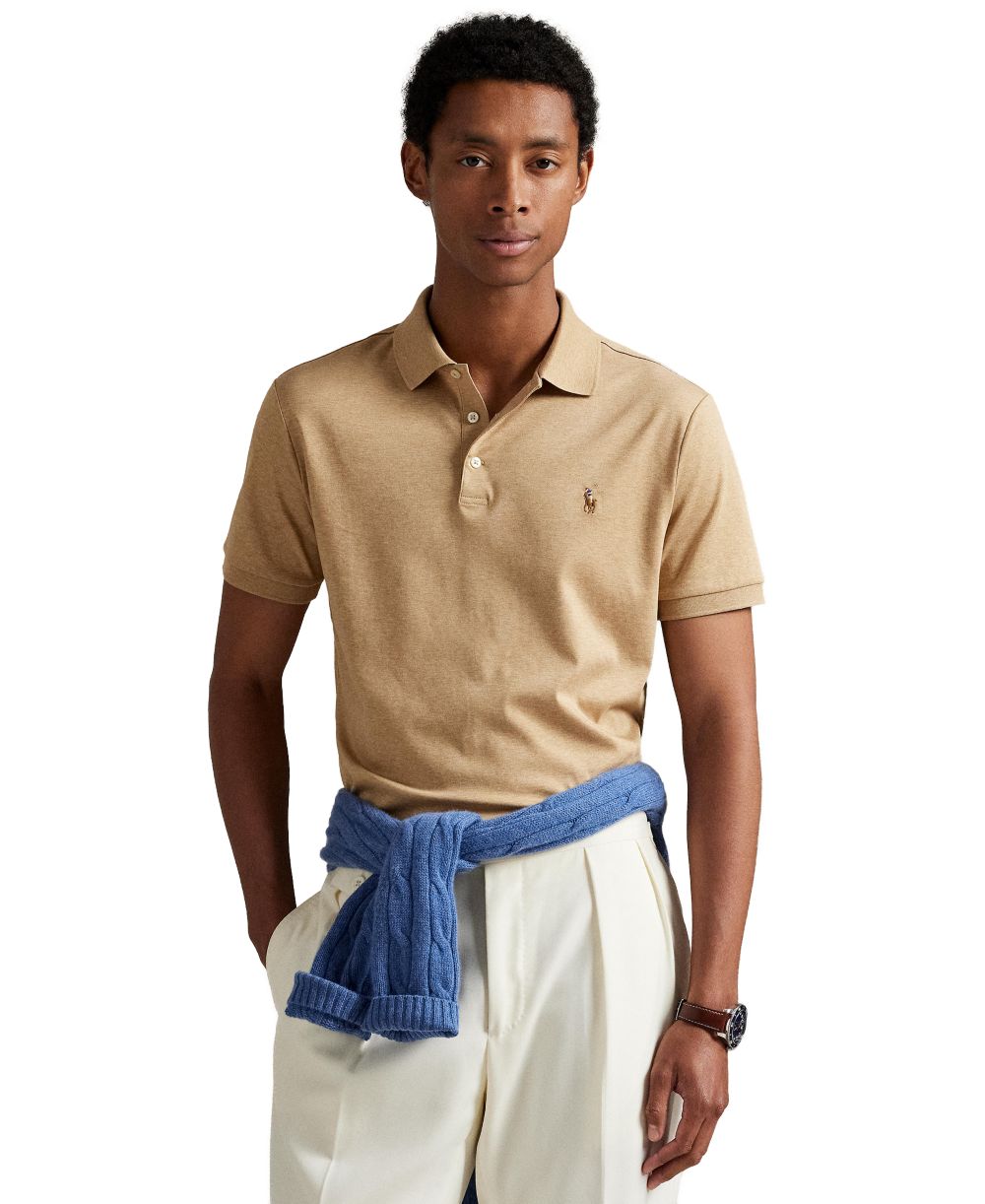 Men’s Slim-Fit Soft Cotton Polo Shirt