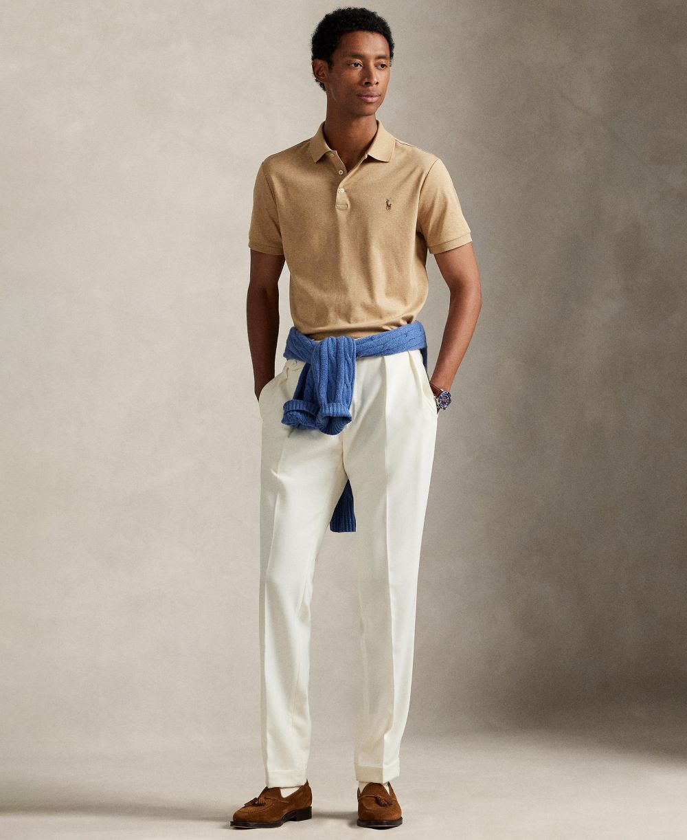 Men’s Slim-Fit Soft Cotton Polo Shirt