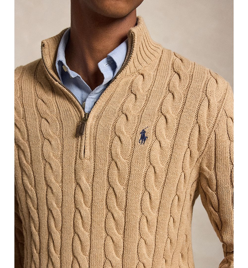 Men's Cable-Knit Cotton Sweater