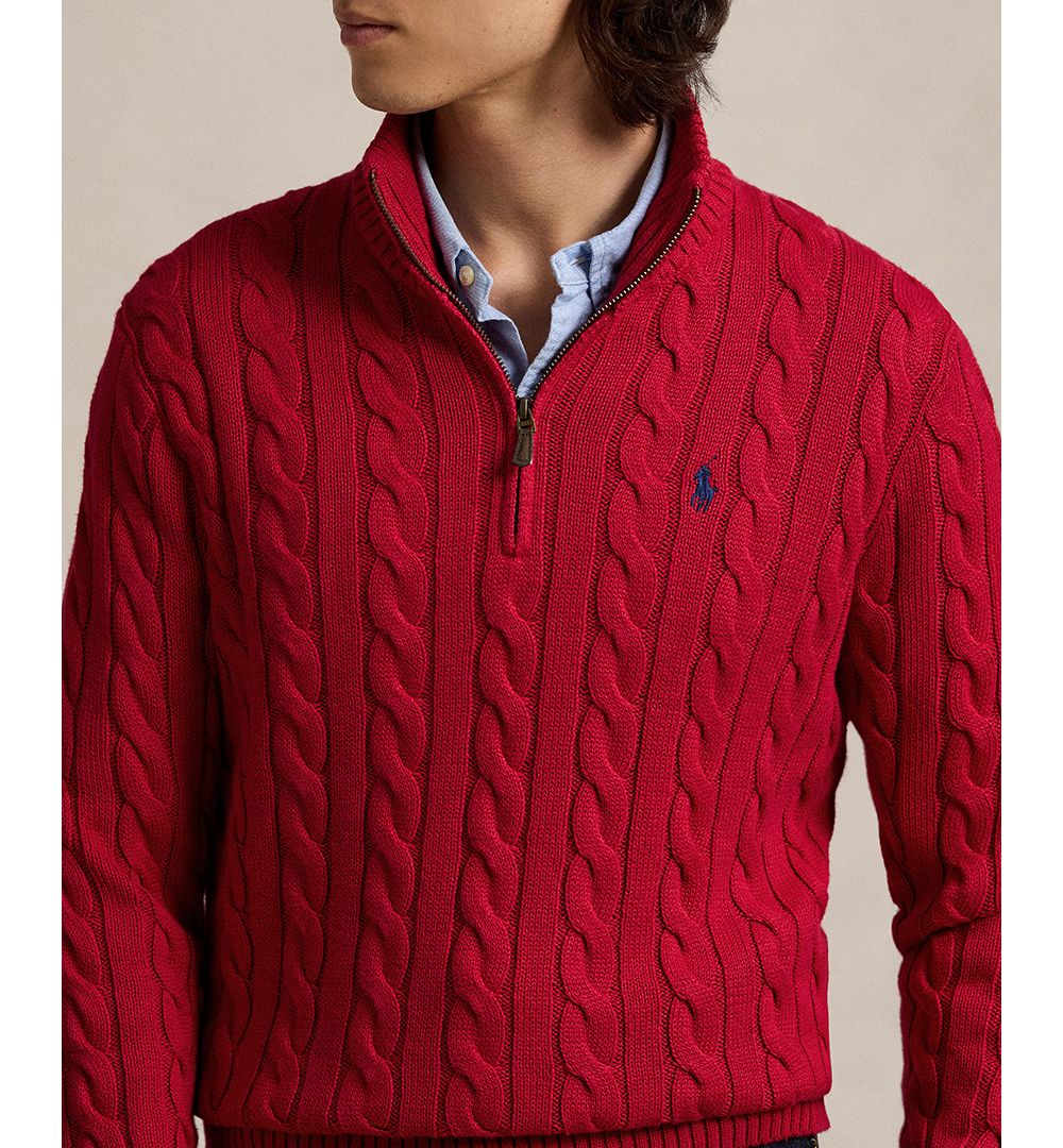 Men's Cable-Knit Cotton Sweater
