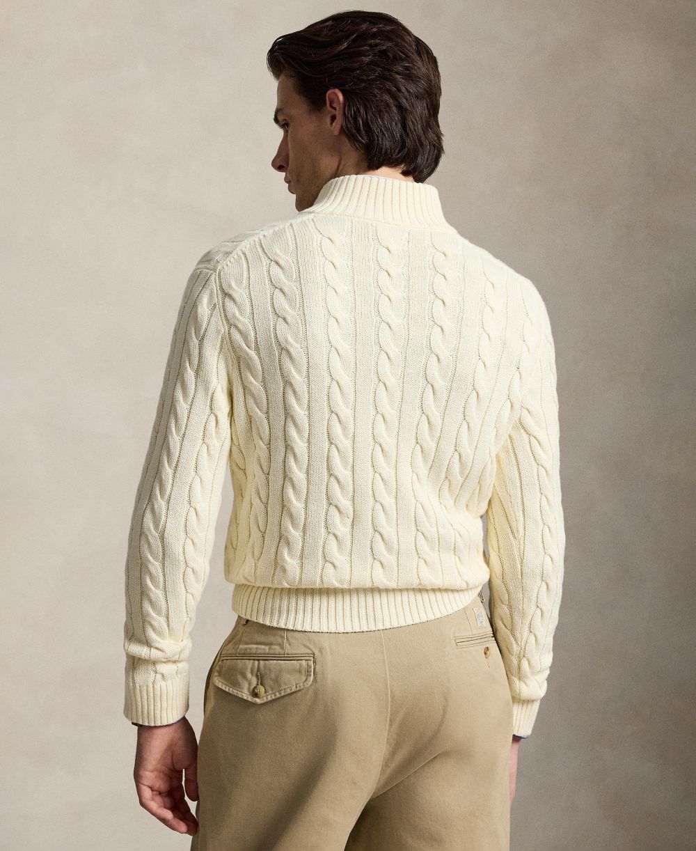 Men's Cable-Knit Cotton Sweater