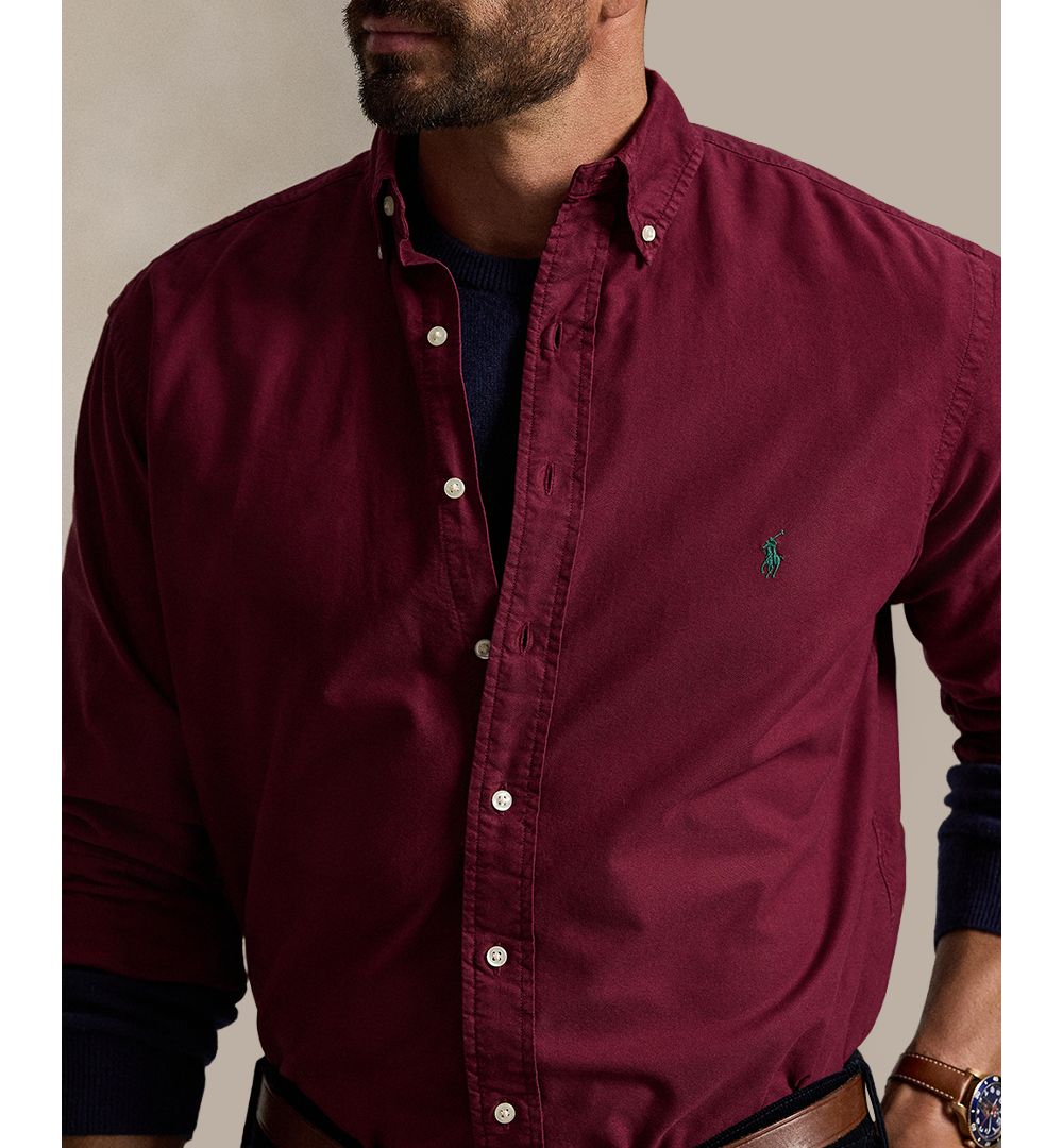Men's Big & Tall Garment-Dyed Oxford Shirt