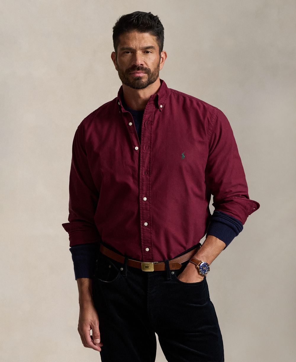 Men's Big & Tall Garment-Dyed Oxford Shirt