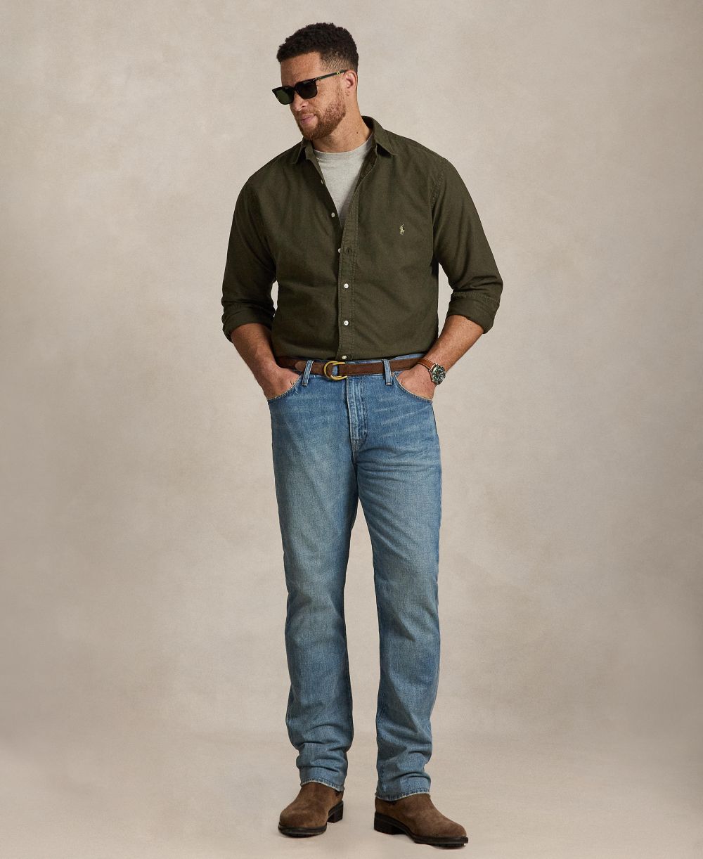 Men's Big & Tall Garment-Dyed Oxford Shirt