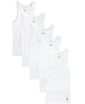 Men's 5-Pack Cotton Undershirt Tank Tops