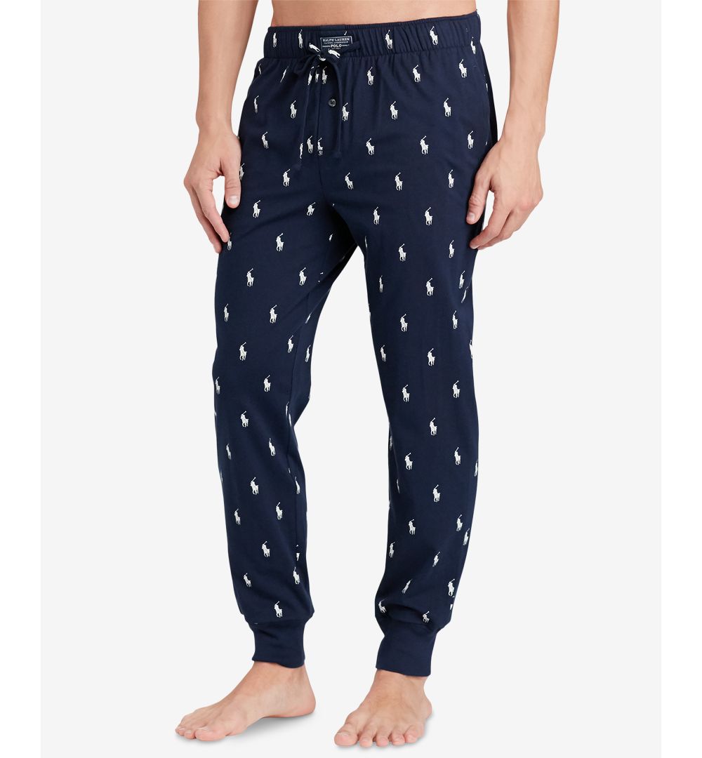 Men's Lightweight Cotton Logo Pajama Pants