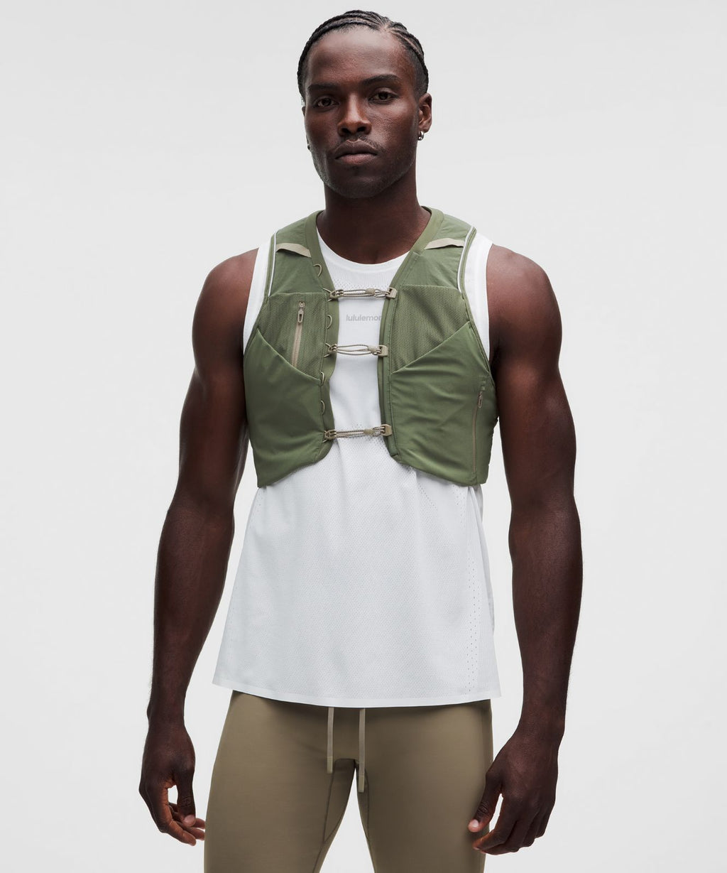 Men's Fast and Free Trail Running Vest Sassy Sage/Cypress Forest