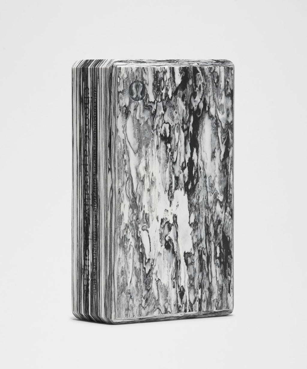 Lift and Lengthen Yoga Block Black/White