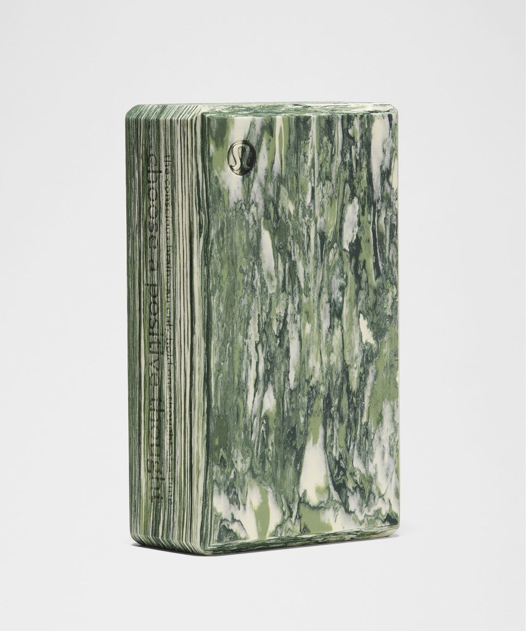 Lift and Lengthen Yoga Block Rainforest Green/Palm Deco/Laurel Green/Light Ivory