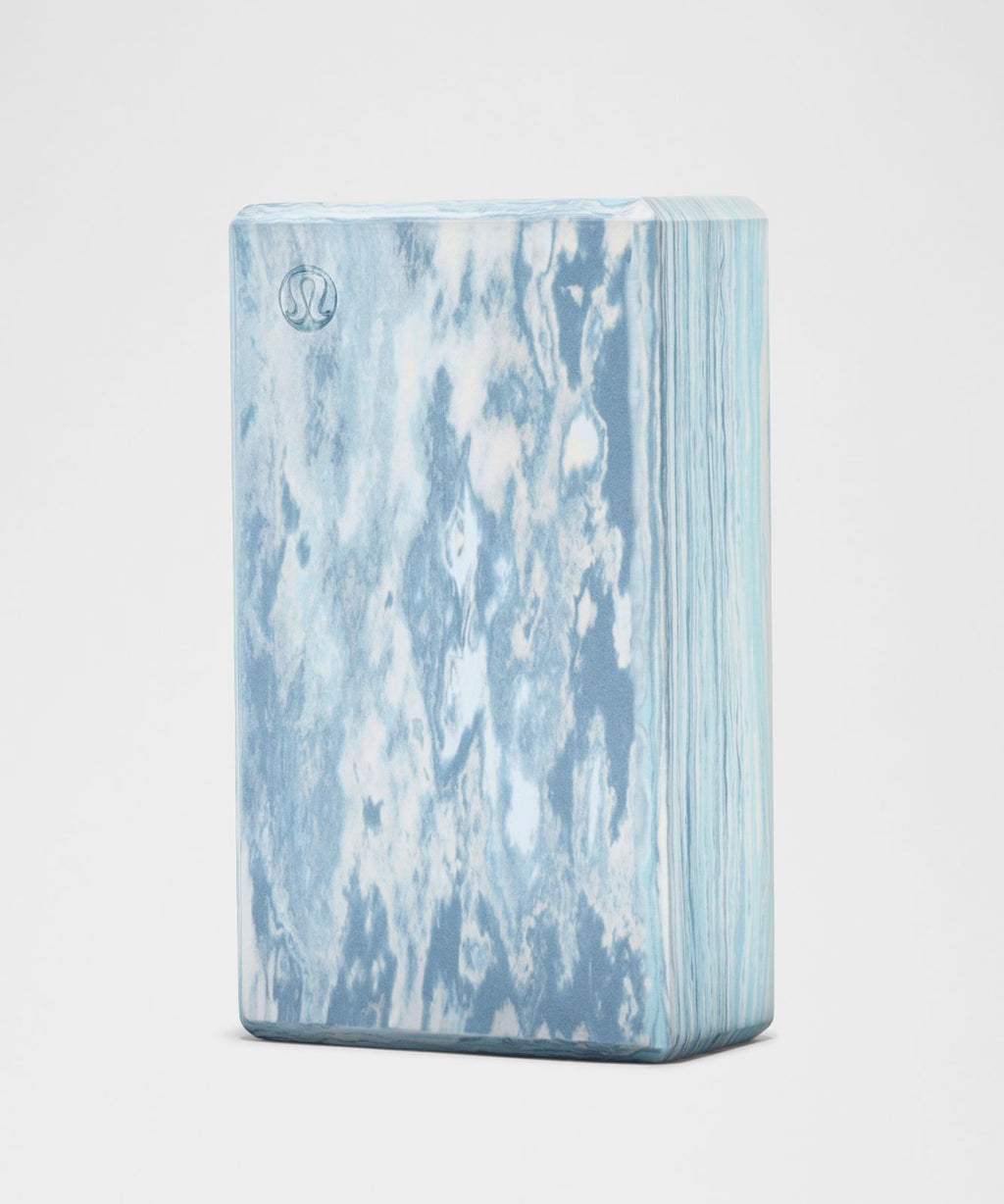 Lift and Lengthen Yoga Block Light Ivory/Starch Blue/Steel Blue/Seafoam