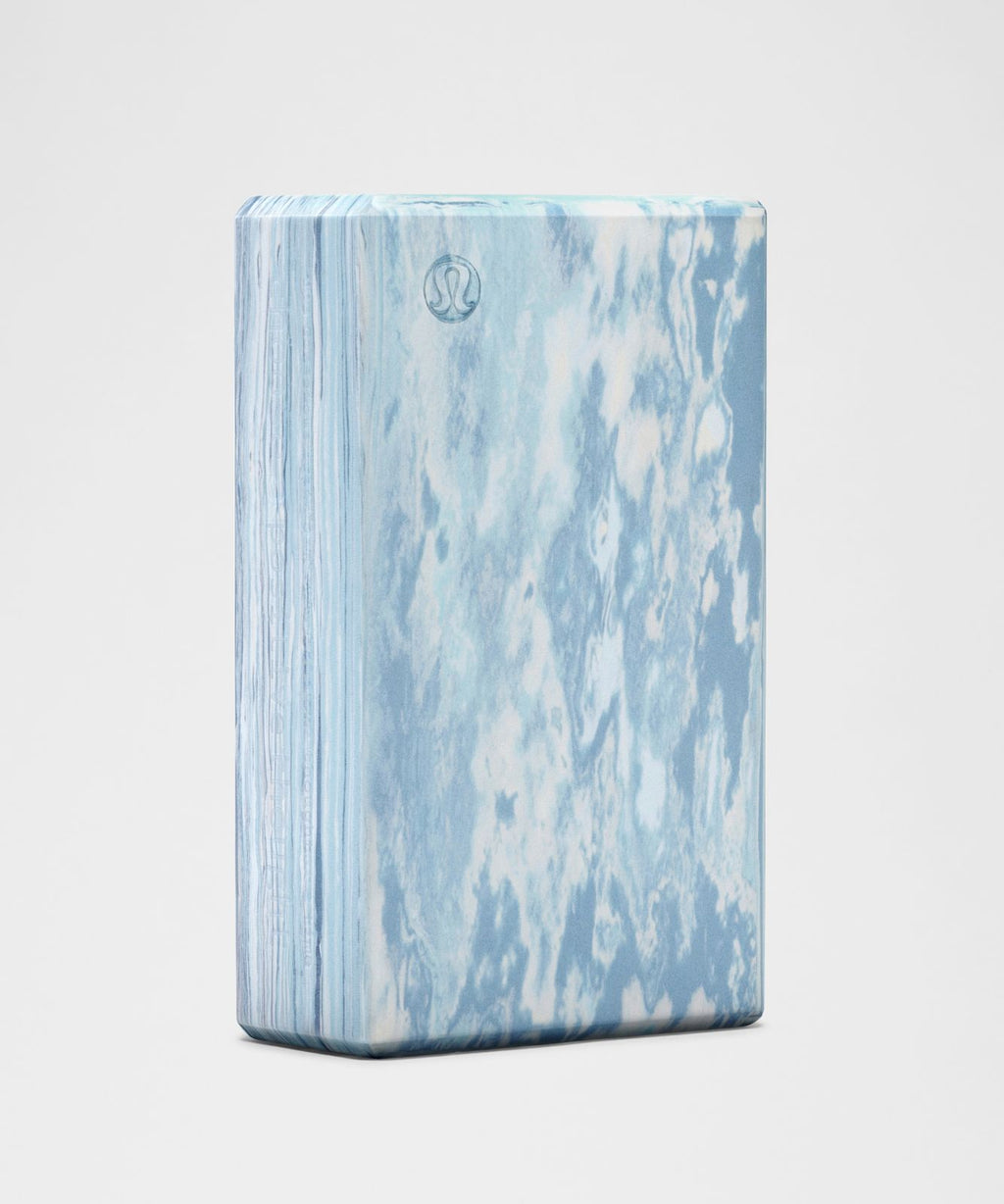 Lift and Lengthen Yoga Block Light Ivory/Starch Blue/Steel Blue/Seafoam