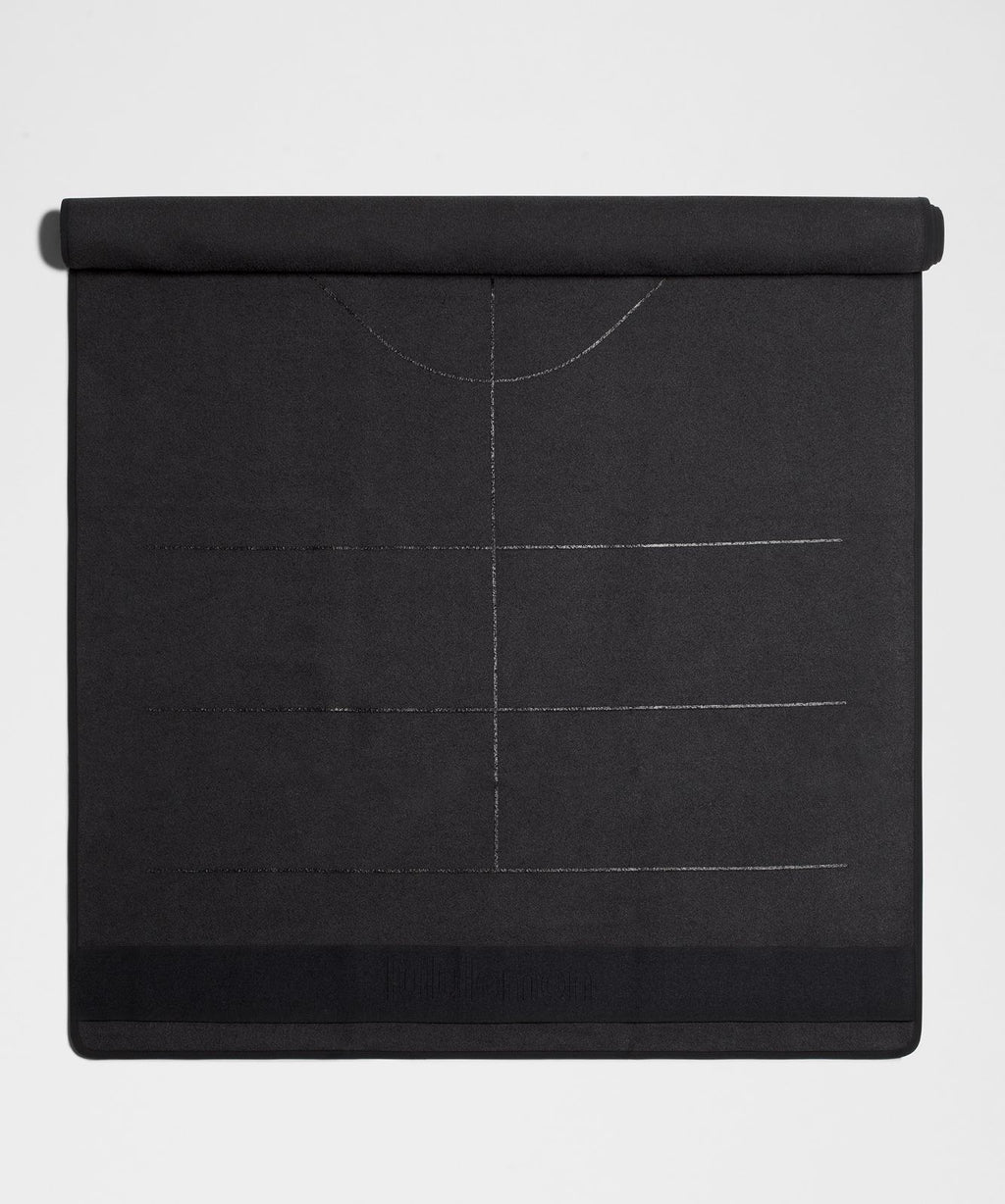 Yoga Mat Towel with Grip Black