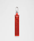Never Lost Keychain Cherry Ember/Cranberry Charm/Silver