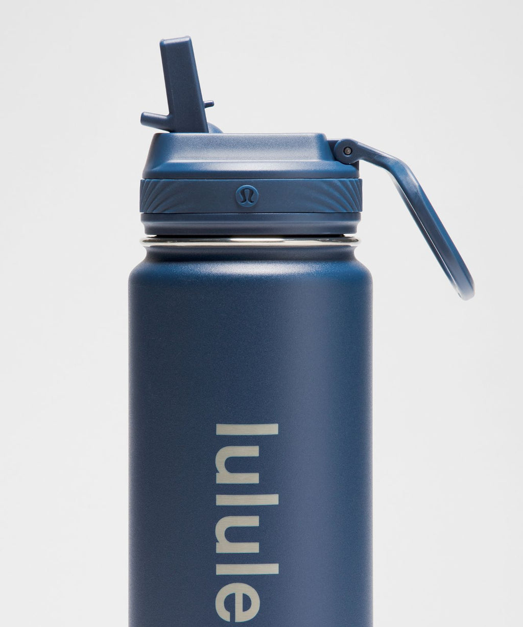 Back to Life Sport Bottle 24oz *Straw Lid Blue Twill