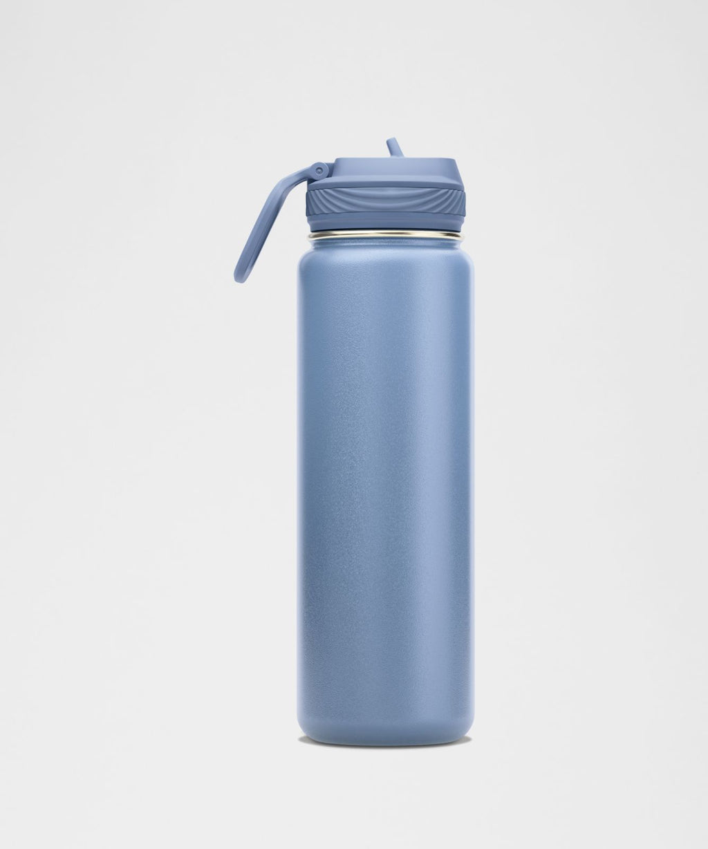Back to Life Sport Bottle 24oz *Straw Lid Steel Blue