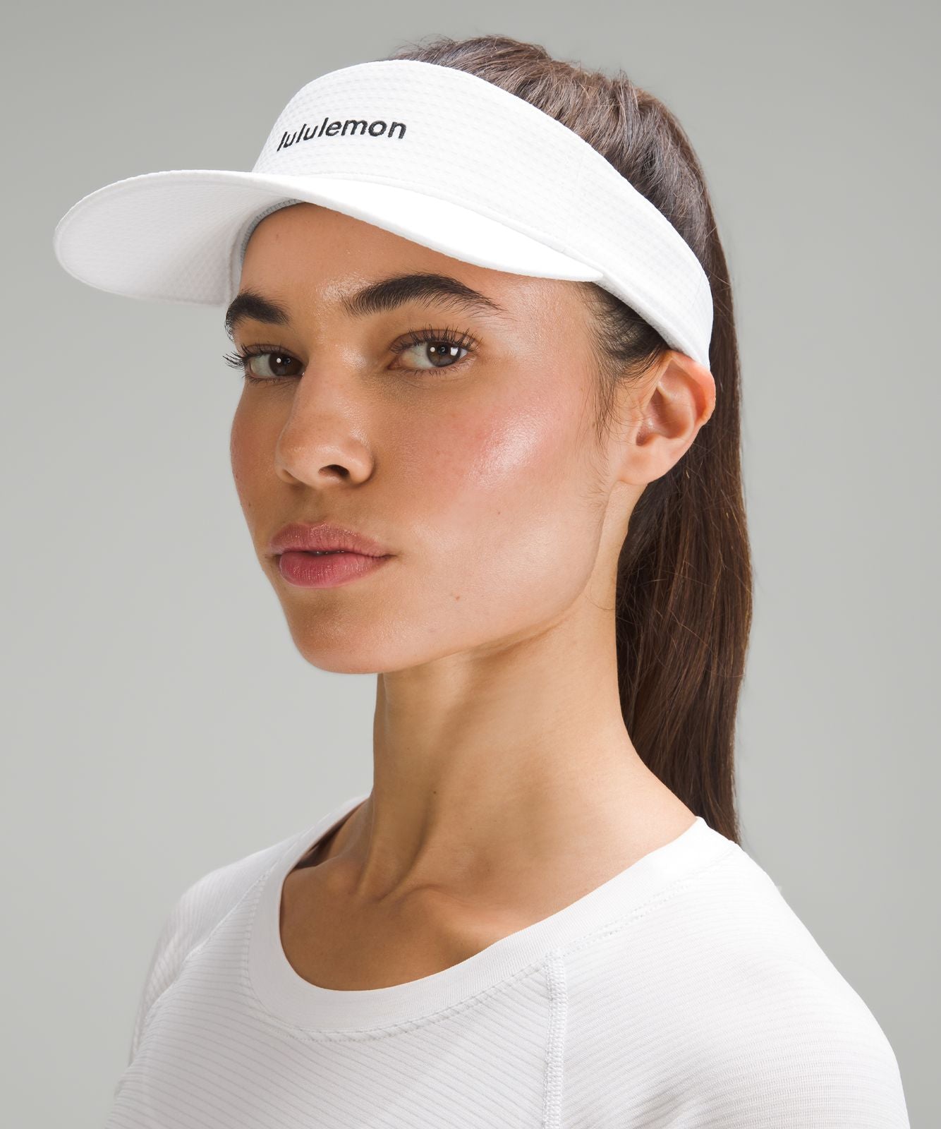 Removable Sweatband All-Sport Visor *Wordmark White/Black
