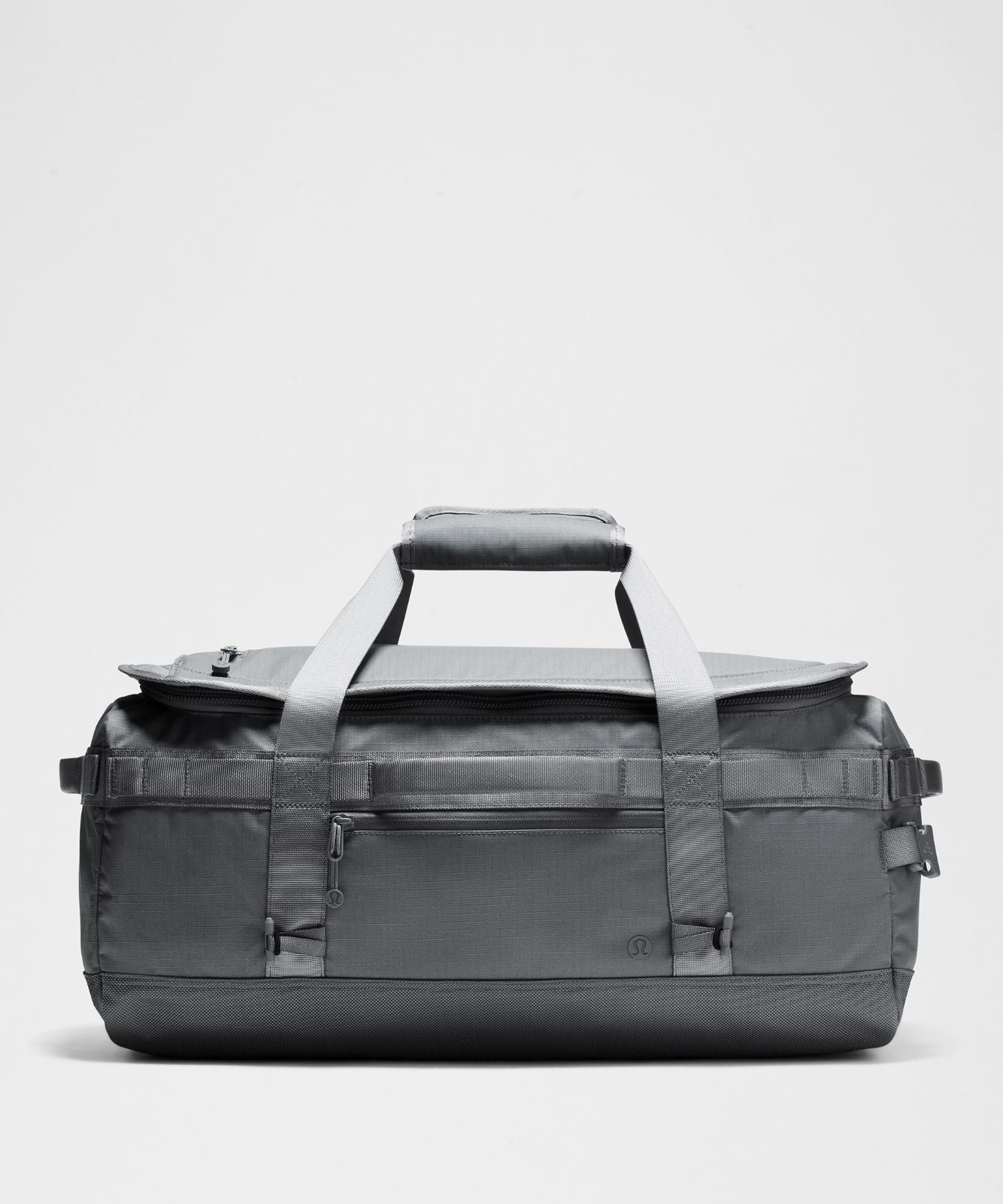 2-in-1 Travel Duffle Backpack 45L Solar Grey/Detours Welcome Emboss Black