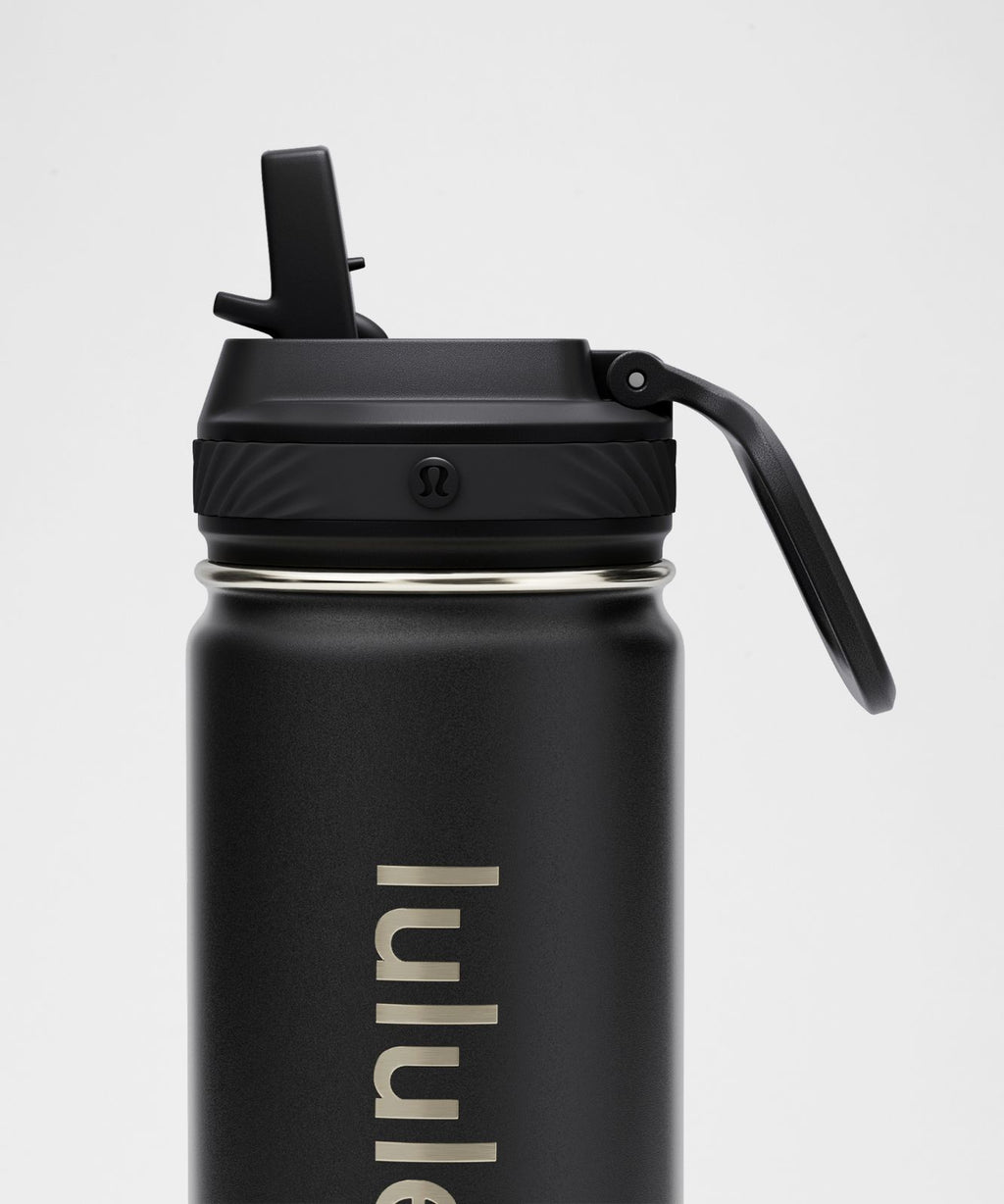 Back to Life Sport Bottle 18oz *Straw Lid Black