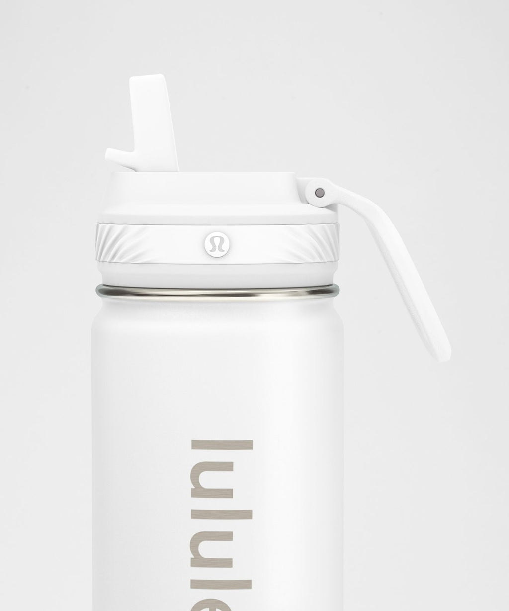 Back to Life Sport Bottle 18oz *Straw Lid White