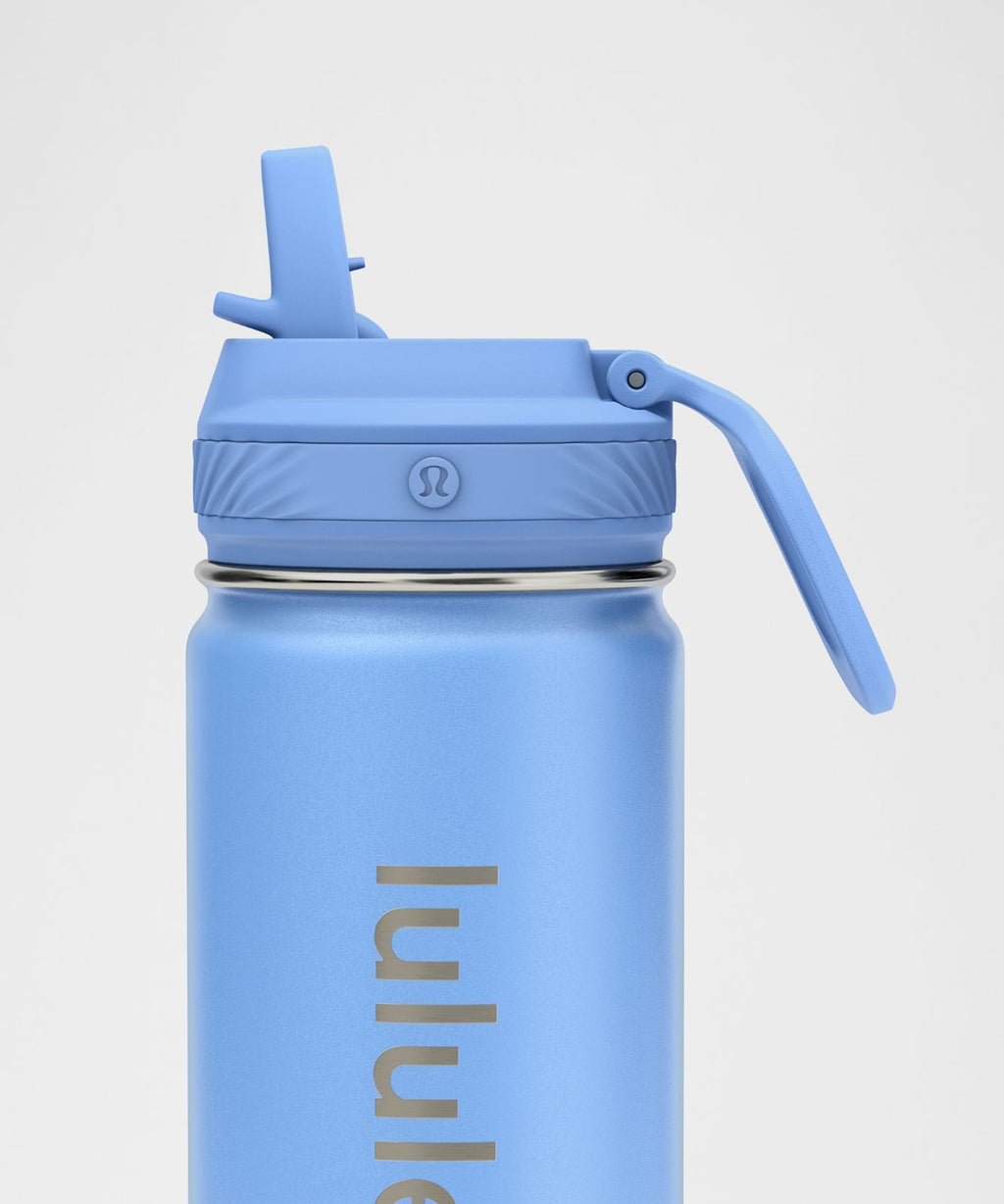 Back to Life Sport Bottle 18oz *Straw Lid Prep Blue