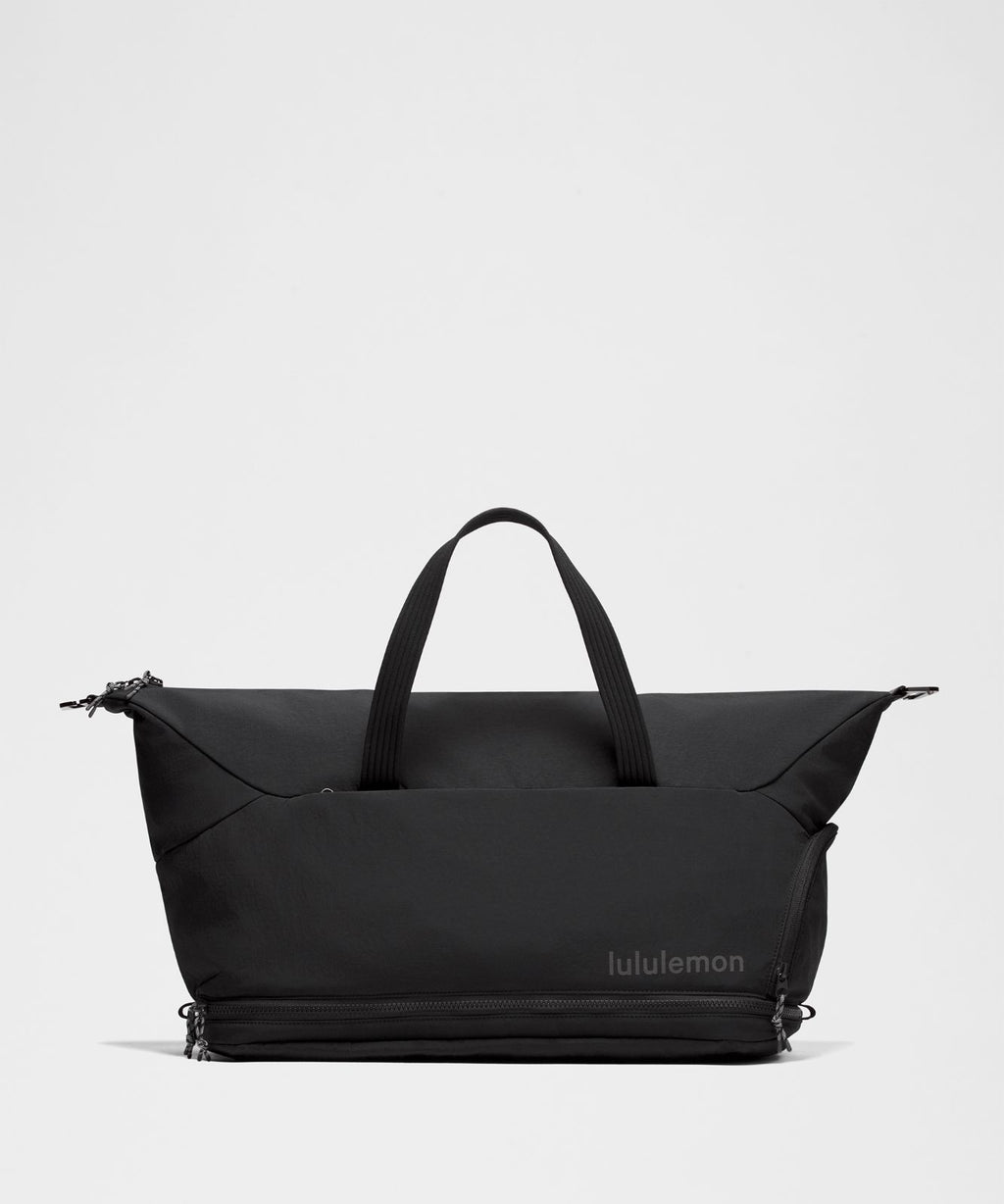 3-in-1 Gym Duffle Bag 30L Black/Traverse Grey
