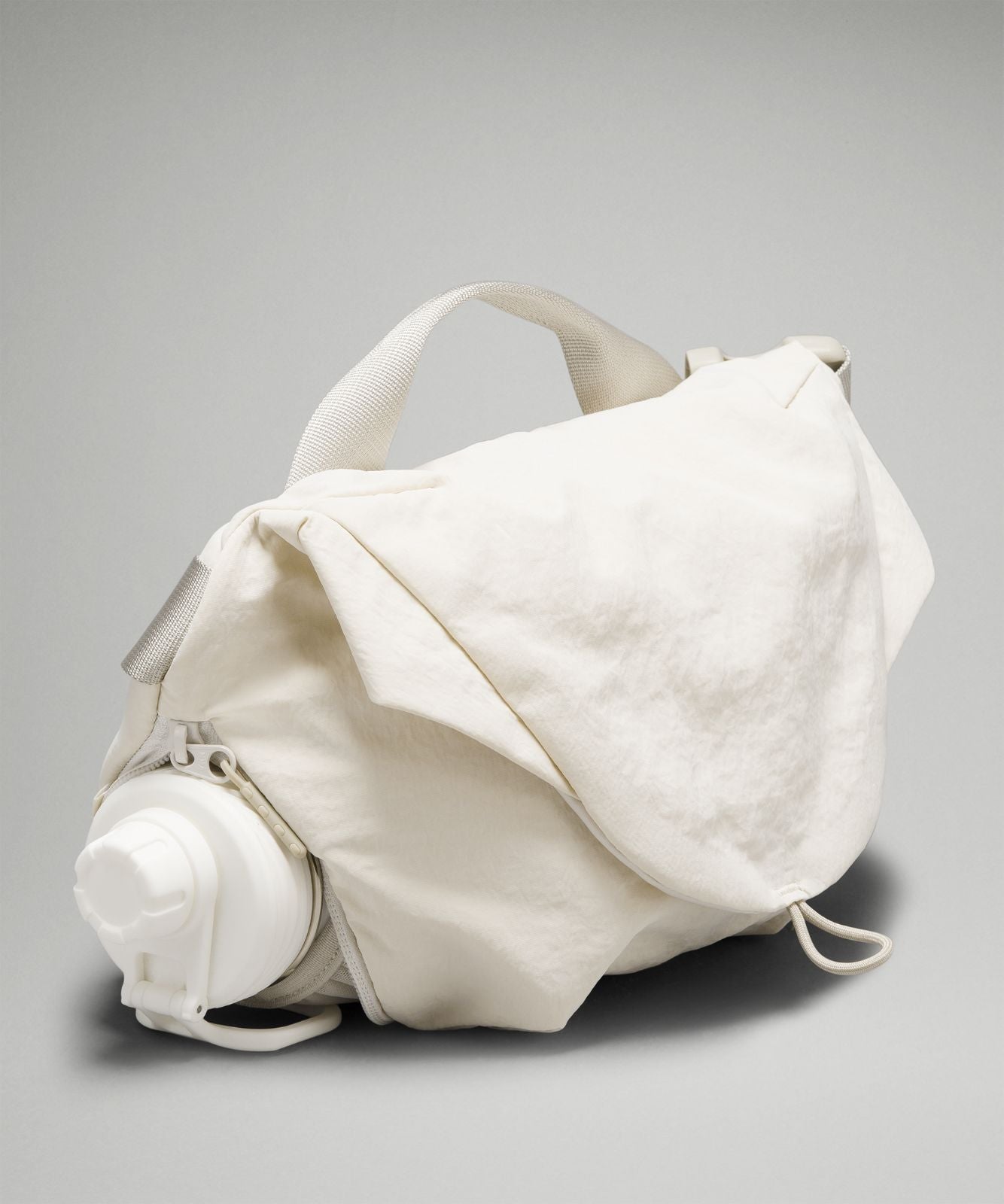 Curved Crossbody Bag 3L White Opal/Raw Linen