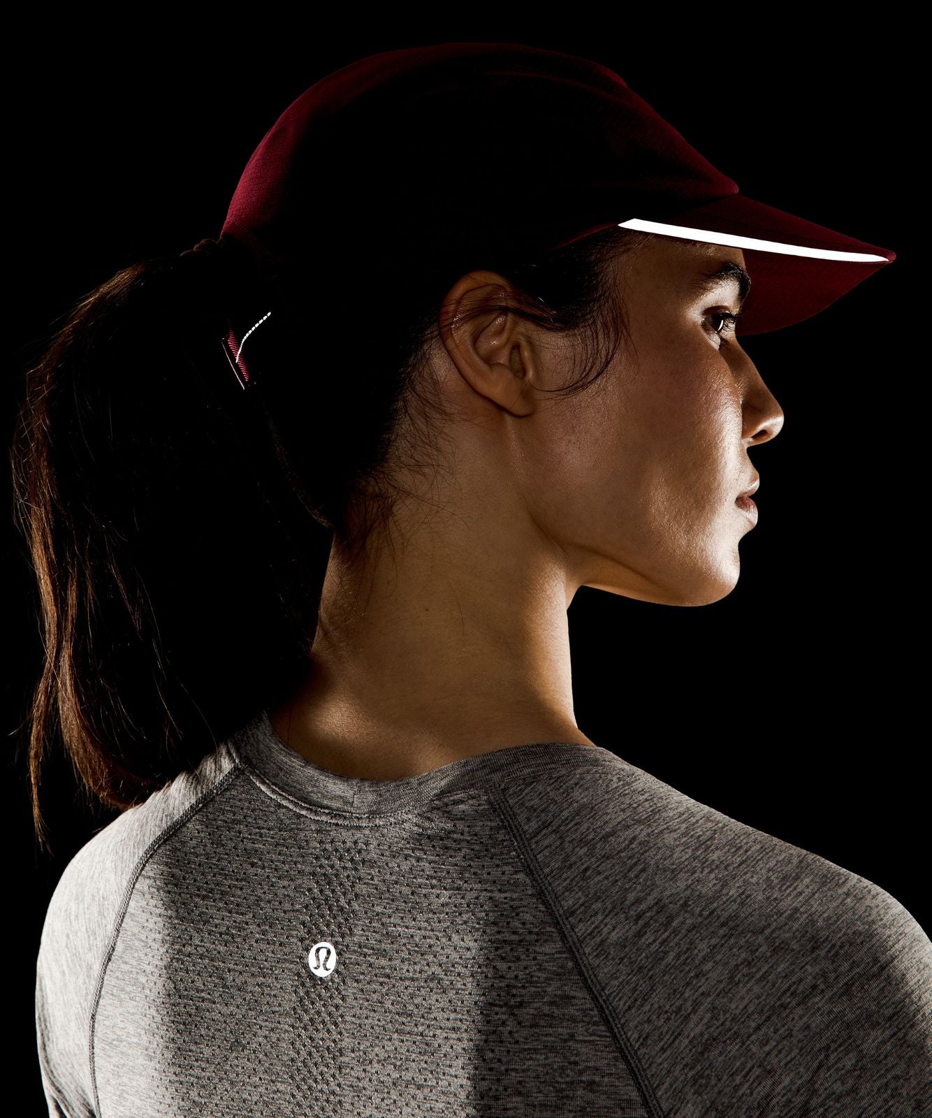 Fast and Free Running Hat *WovenAir Burgundy Bay
