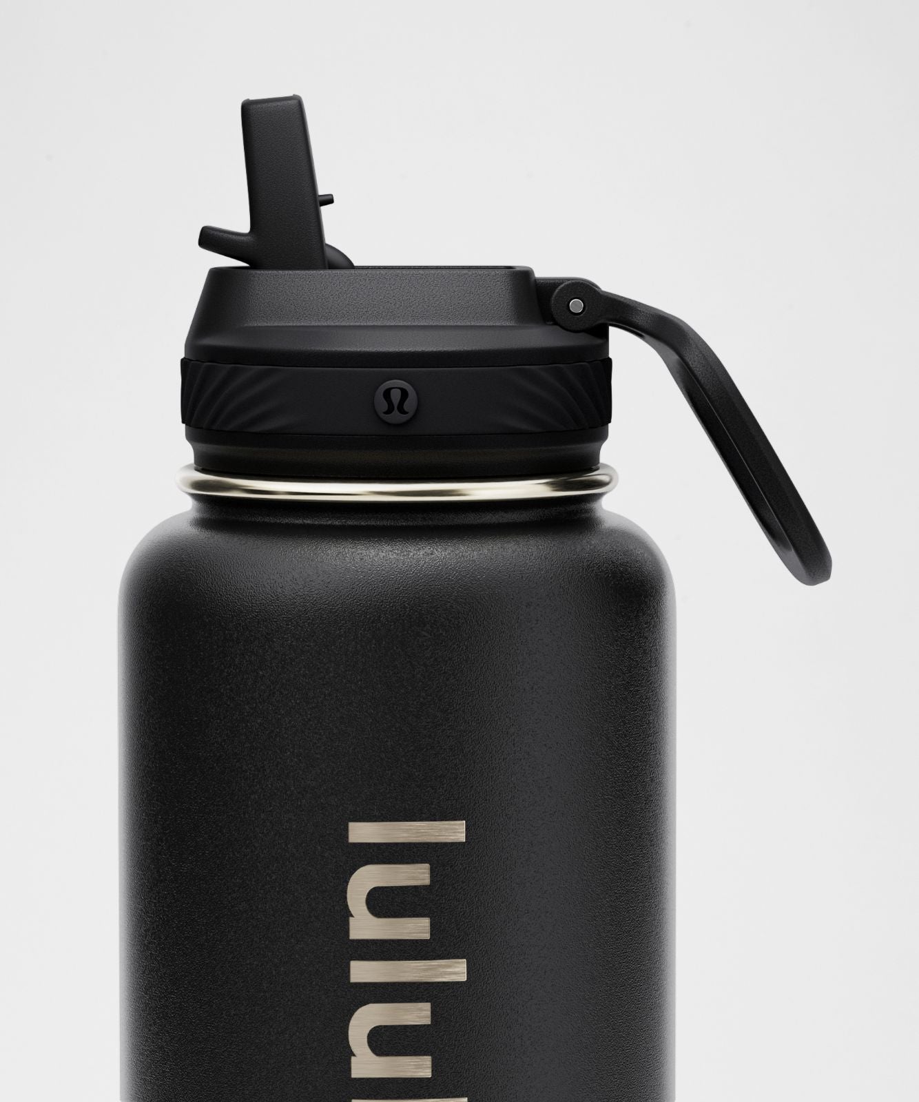 Back to Life Sport Bottle 32oz *Straw Lid Black