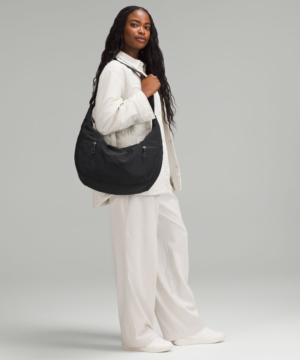 Large Slouchy Sling Bag 13L Black
