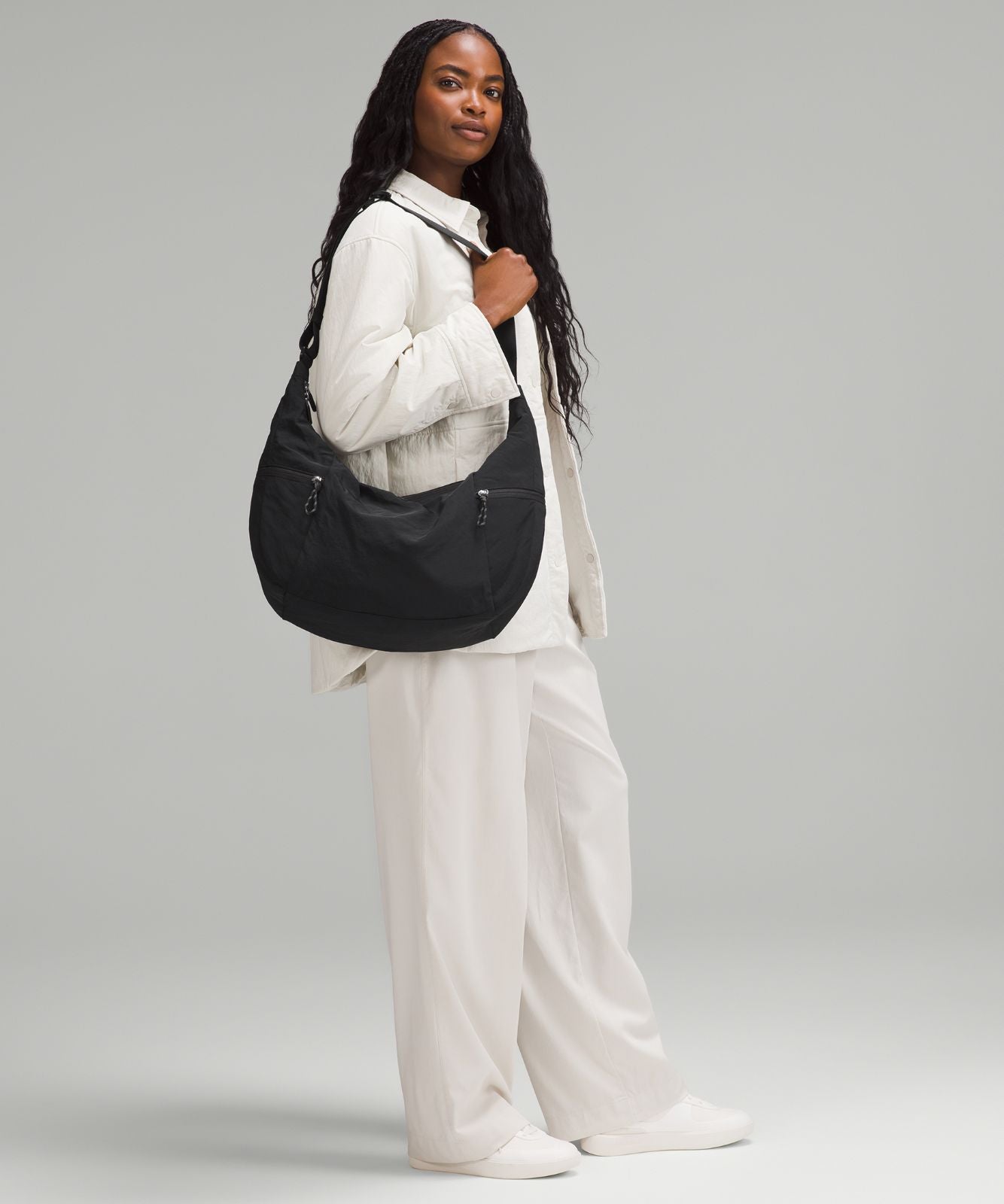 Large Slouchy Sling Bag 13L Black