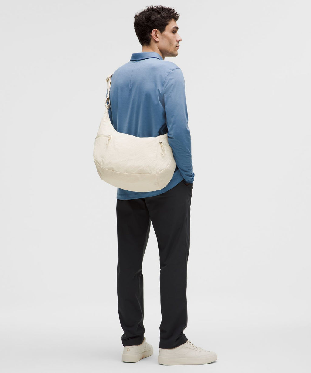 Large Slouchy Sling Bag 13L Light Ivory