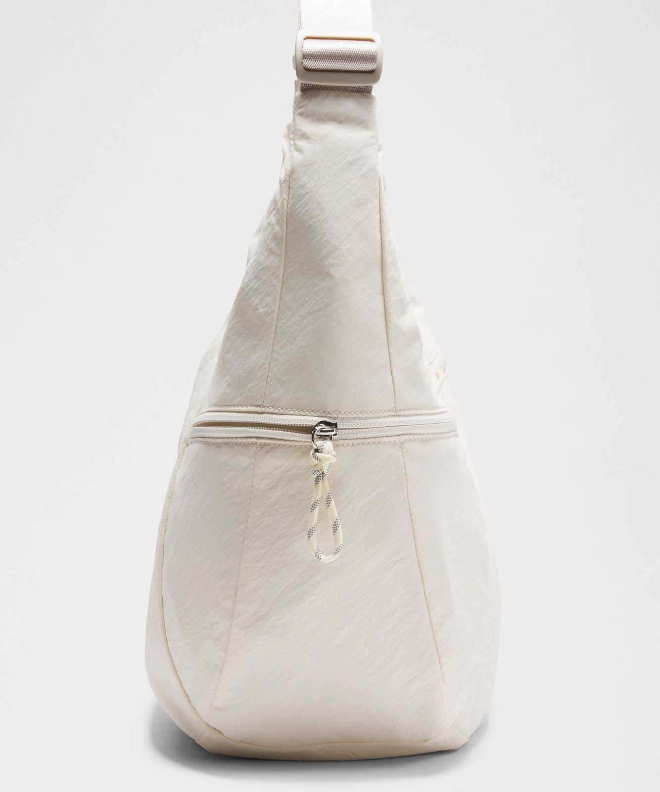 Large Slouchy Sling Bag 13L Light Ivory/Silver