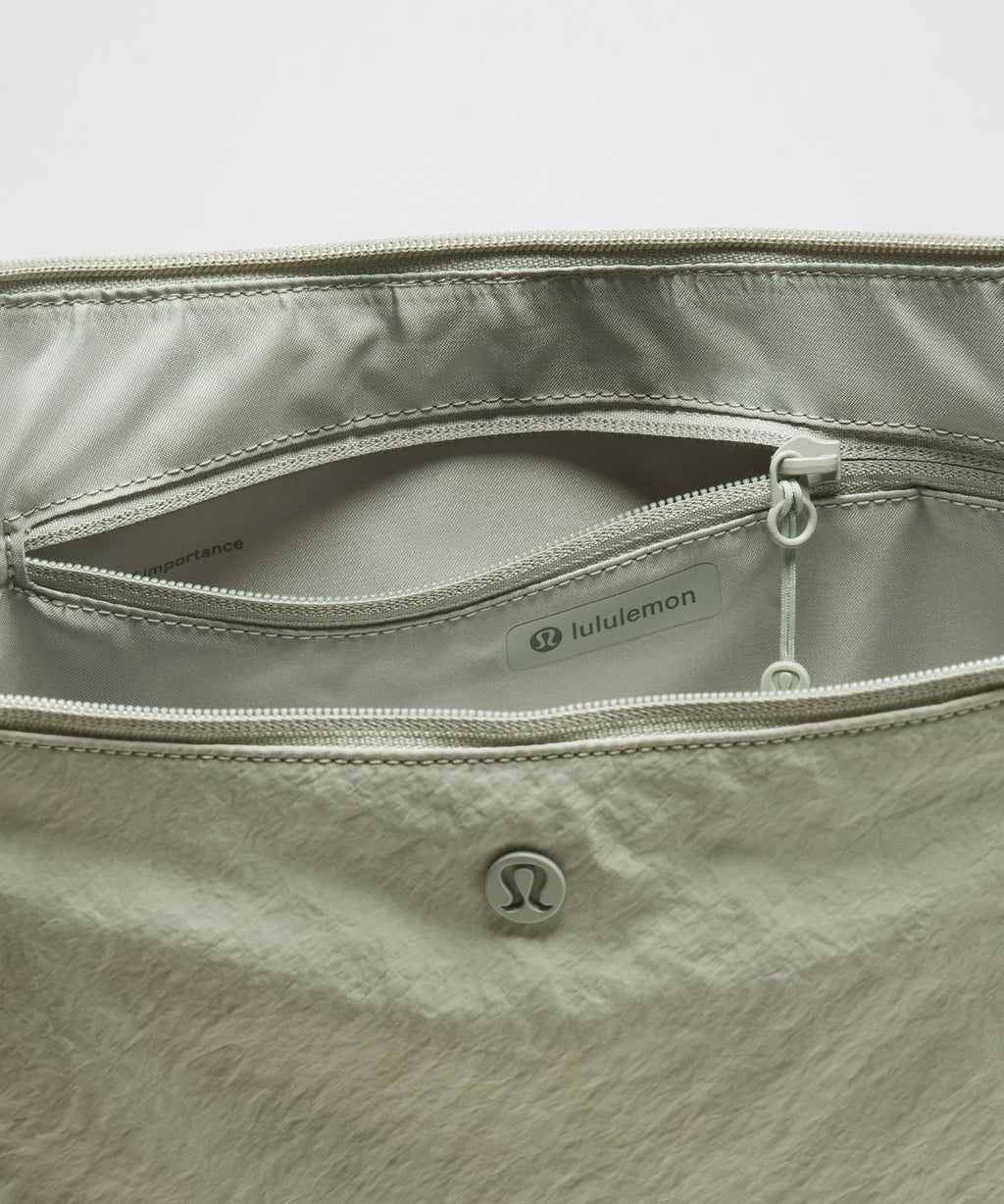 Large Slouchy Sling Bag 13L Fog Green