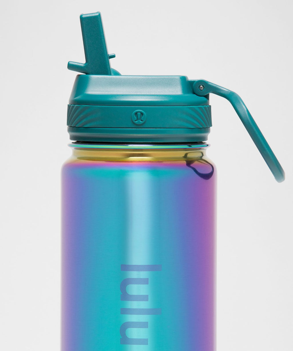 Back to Life Sport Bottle 24oz Straw Lid *Shine Aurora Blue/Midnight Teal