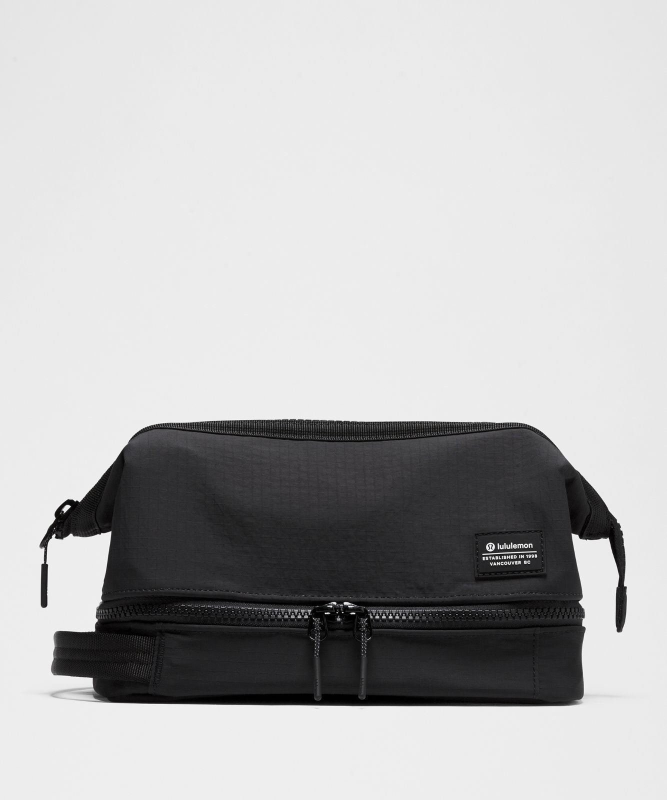Dual-Compartment Toiletry Bag Black