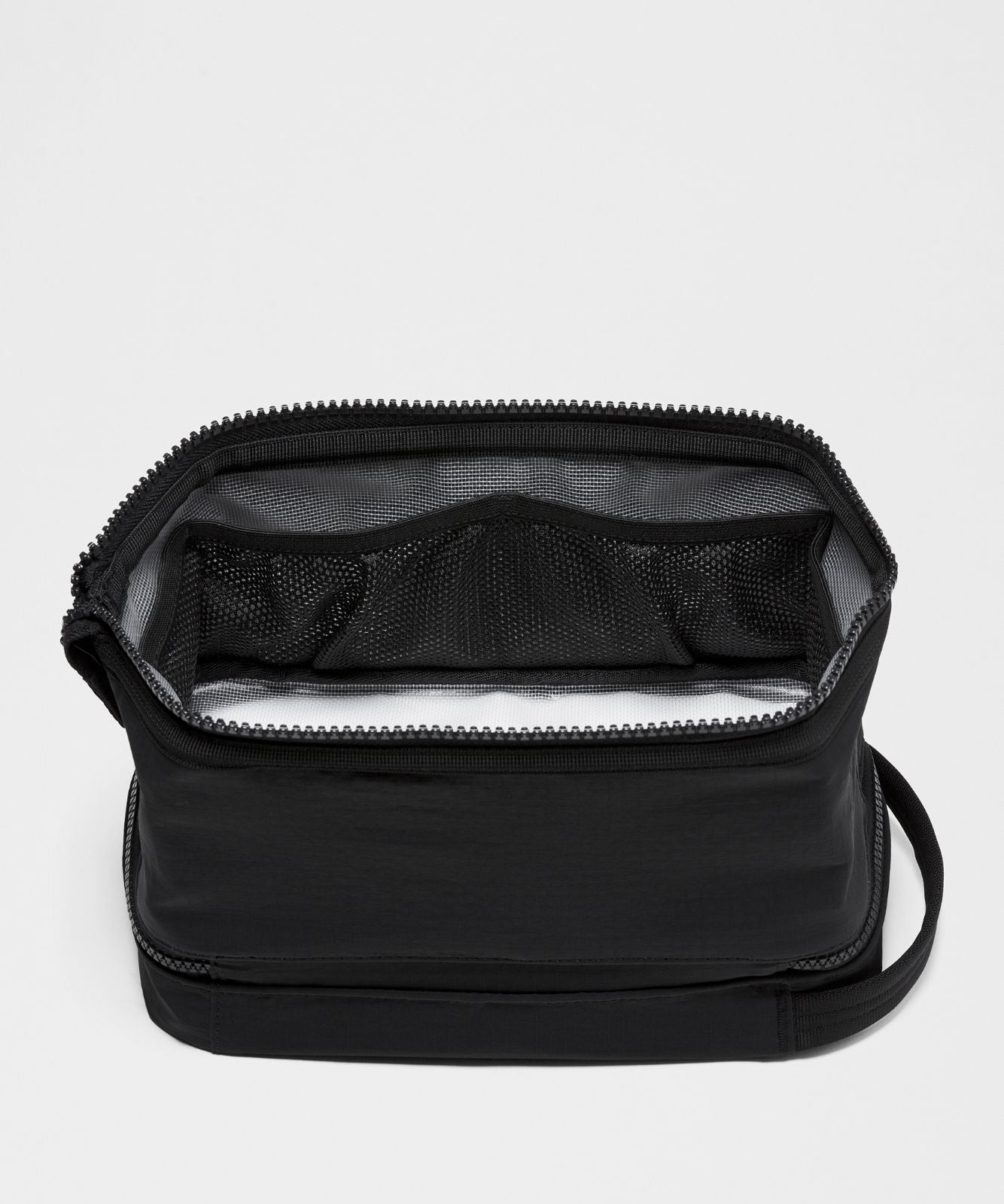 Dual-Compartment Toiletry Bag Black