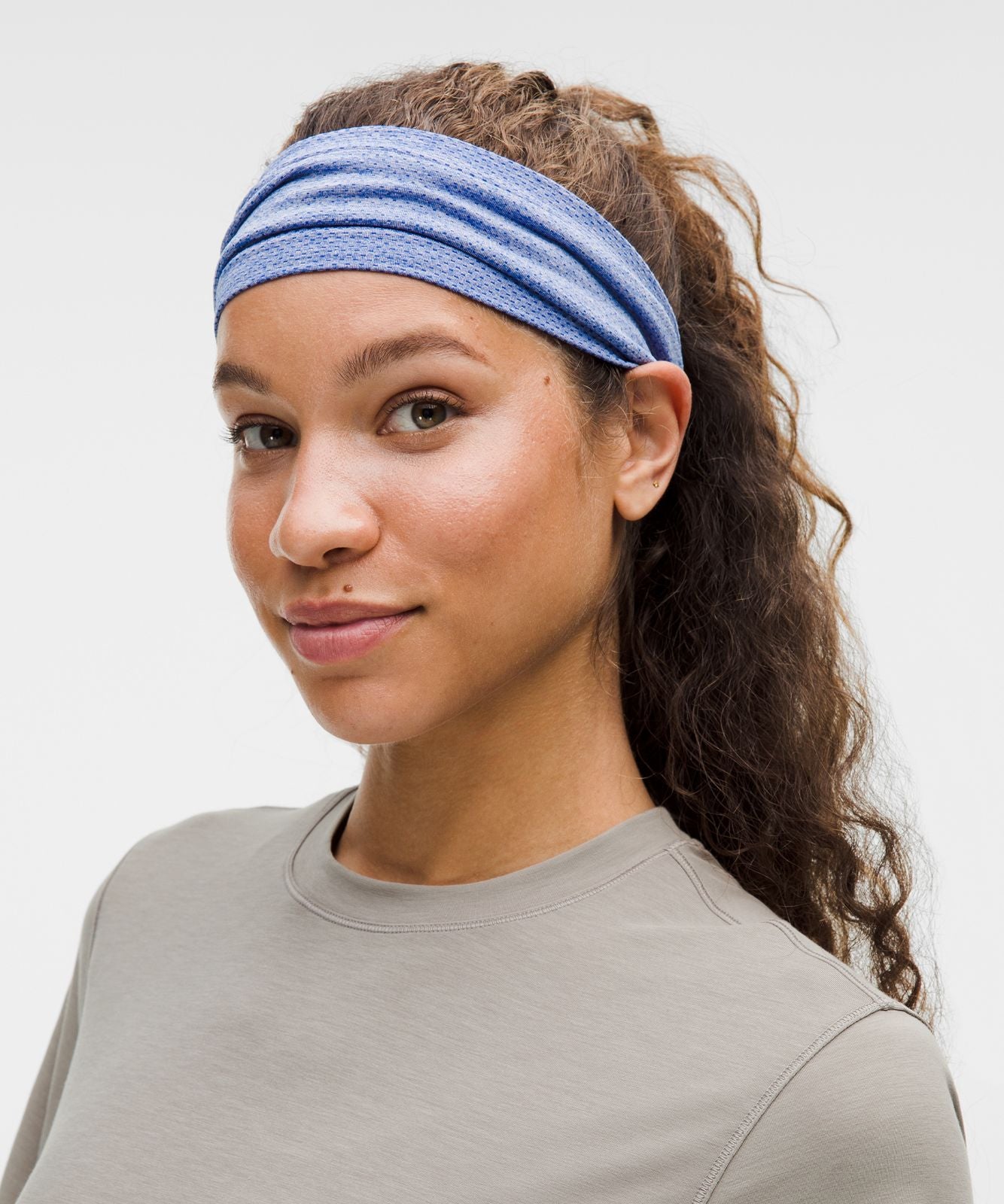 Metal Vent Tech Seamless Wide Headband Galactic Cobalt/Lavender Frost