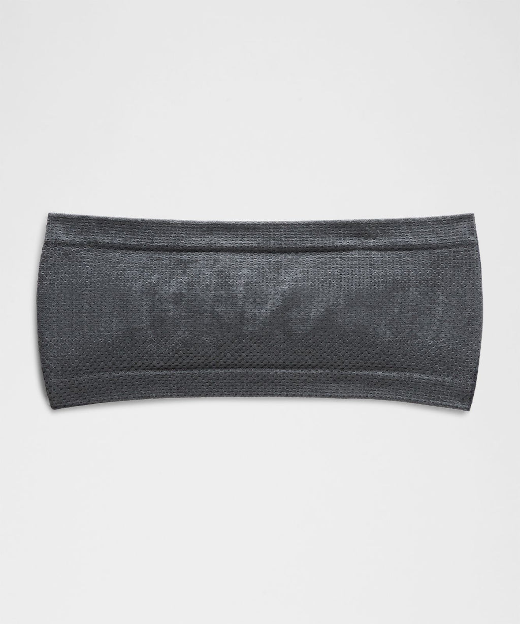 Metal Vent Tech Seamless Wide Headband Black/Solar Grey